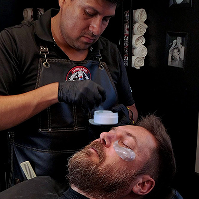 Corte y ritual de barba